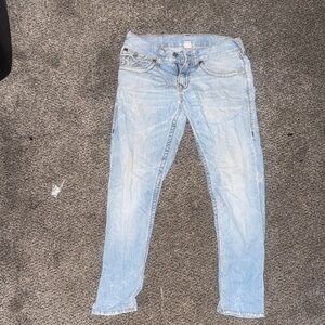 True Religion Light Wash Skinny Jeans